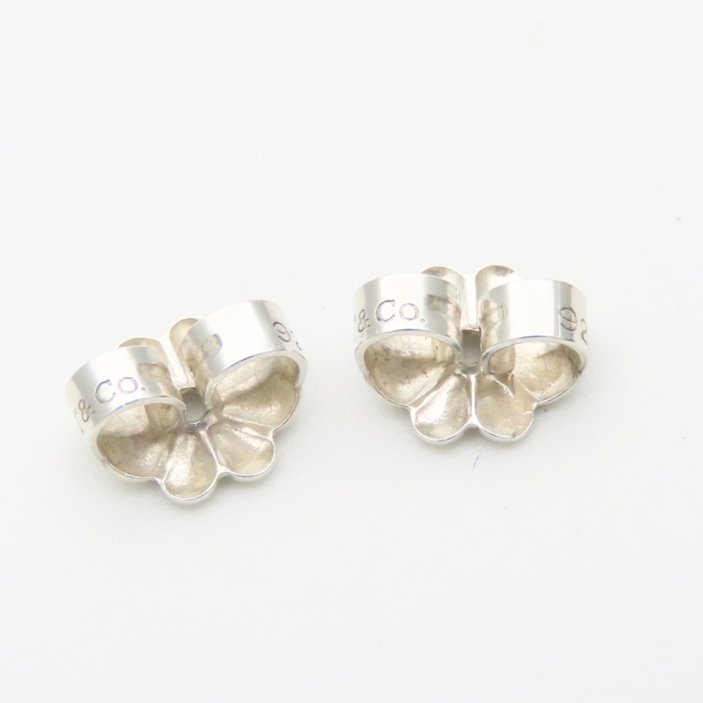 Tiffany & Co. Pierced Heart Sterling Silver 925 Open Swing Earrings for Women - Picture 10 of 10